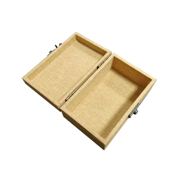 Wooden brocade boxes with cloth covers, gift boxes, and wooden jewelry boxes - Image 5