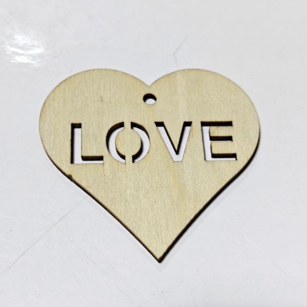 Wooden heart - shaped ornaments 2