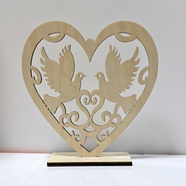 Wooden Valentine's Day heart - shaped Ornaments - Image 3