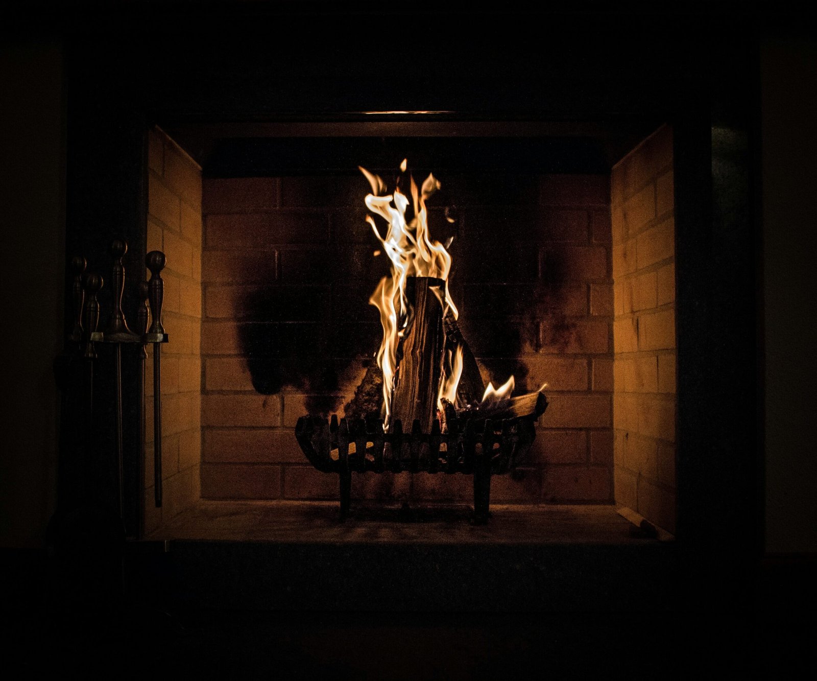 long exposure photography of fireplace