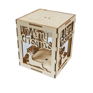 Wooden Christmas Decorations Small Lantern Luminous Crafts