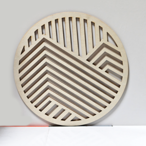 Wooden Craft Geometric Decorative Ornaments