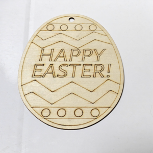 Wooden Craft Christmas Fun Egg Pendant