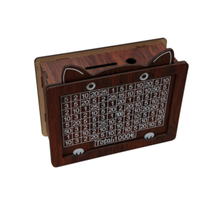 Wooden Craft Children's Piggy Bank with Wooden Box