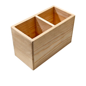 Creative Solid Wood Pen Holder Without Lid