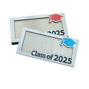 Wooden English Student Wallet Clip