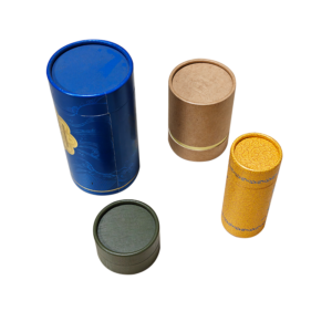 High-grade round tea paper tube, exquisite gift packaging paper box