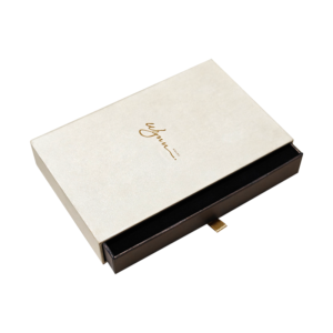 Exquisite white drawer-style paper gift box