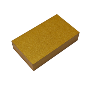 High-grade wooden gift box with golden texture, designed for essential oil and skin care products packaging.