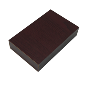 High-grade dark wood grain wooden gift box for automotive electronic accessories
