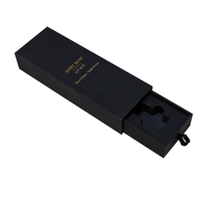 Black paper minimalist high-end drawer-style gift box