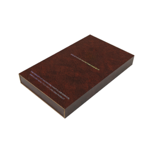 High-grade red-brown wood grain wooden gift box for mobile phone screen assembly packaging