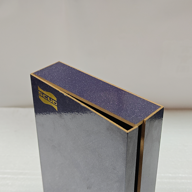 High-grade wooden box with purple grain texture, for packaging skin care essential oils, health products and gifts - Image 3